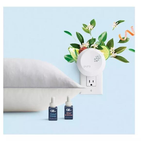 Dr. Oz Pura Dream Sleep Set – Memory Foam Pillow, Smart Diffuser & Fragrances - Picture 3 of 4